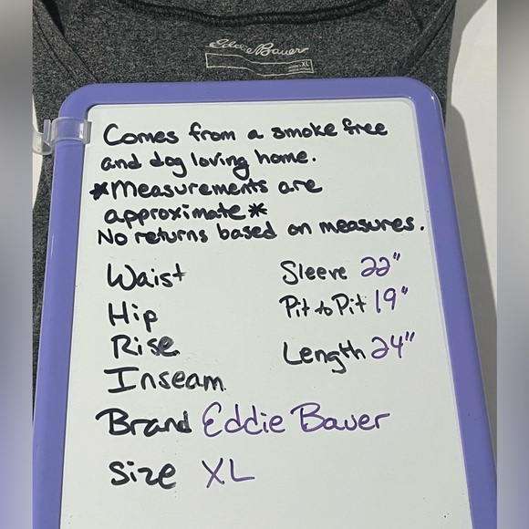 Eddie Bauer Dark Gray Long Sleeve Tee size XL - Picture 5 of 6